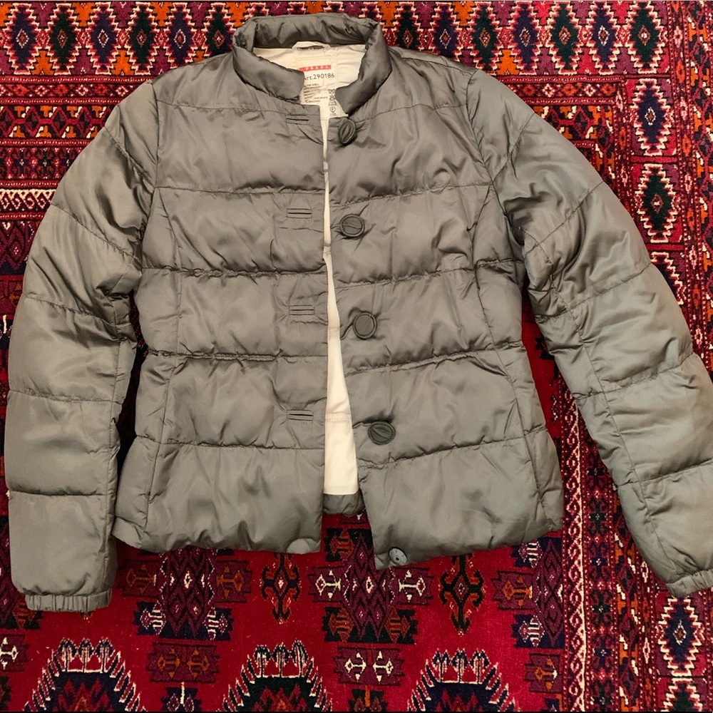Prada Metallic Puffer Jacket